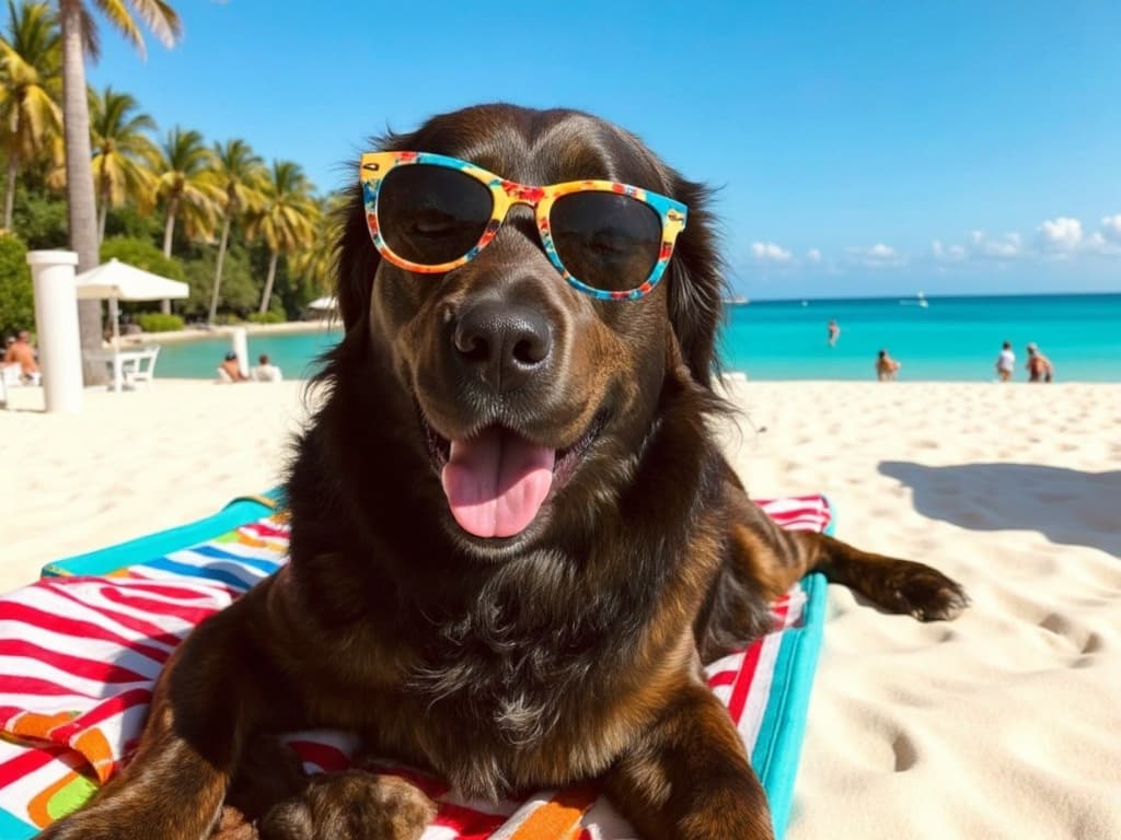 Summer beach portrait
